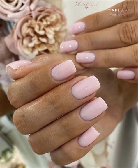 Blush Pink Nails, Baby Pink Nails, Rose Nails, Heart Nails, Gel Nails ...