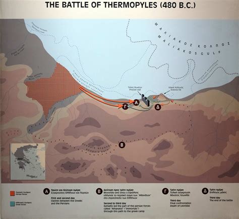 map of the battle of thermopylae 4
