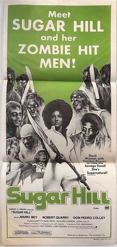 Lot - Sugar Hill 1974, American International Pictures, Starring Marki
