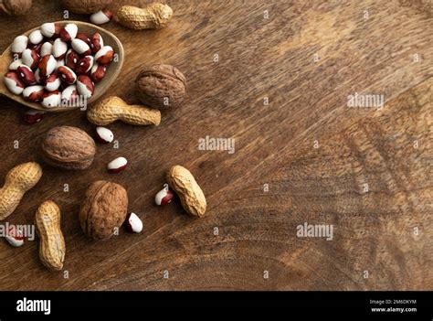 Set of different foods- whole grains, beans and legumes, seeds and nuts ...