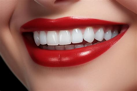 premium photo closeup  beautiful female lips  red glossy lips