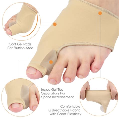 1 Pair Bunion Corrector Gel Bunion Pads Sleeves Br... – Vicedeal