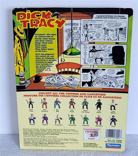 DICK TRACY STEVE THE TRAMP VINTAGE PLAYMATES ACTION FIGURE 1990