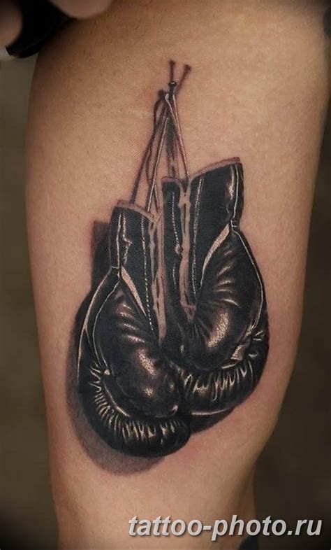 Фото рисунка тату боксерские перчатки 31.10.2018 №174 - tattoo boxing ...