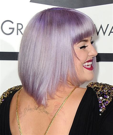 Kelly Osbourne Purple Hair Bangs