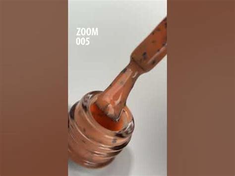 Оранжевый гель-лак с чёрными вкраплениями коллекции ZOOM #naildesign # ...