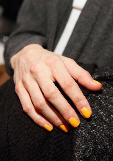 yellow nail polish