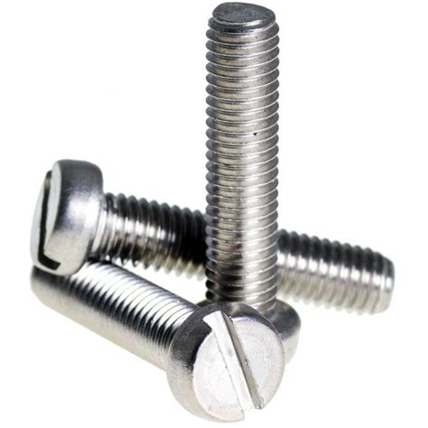 A2 Stainless Steel Slotted Cheese Head Machine Screws DIN 84| Bolt Base