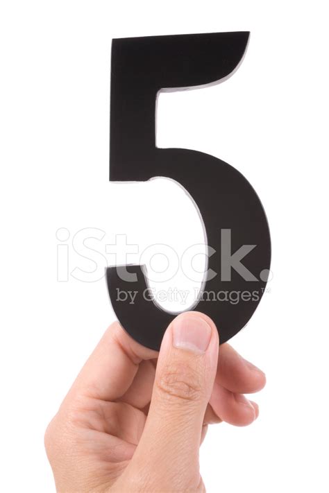 Woman Holding Number 5. Stock Photo | Royalty-Free | FreeImages