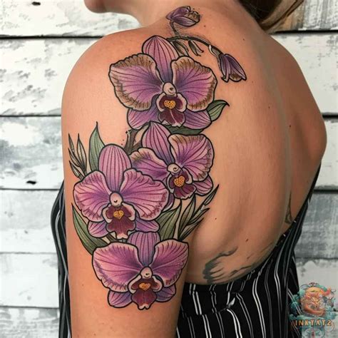 Unveiling the Enchanting Beauty of Orchid Tattoos: A Symbol of Grace ...