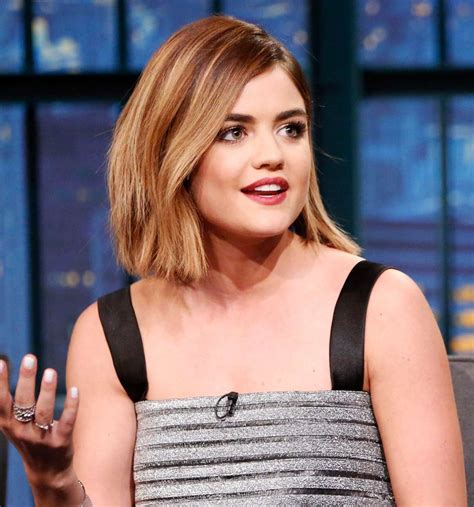 lucy hale haircut lucy hale  blonde water waves