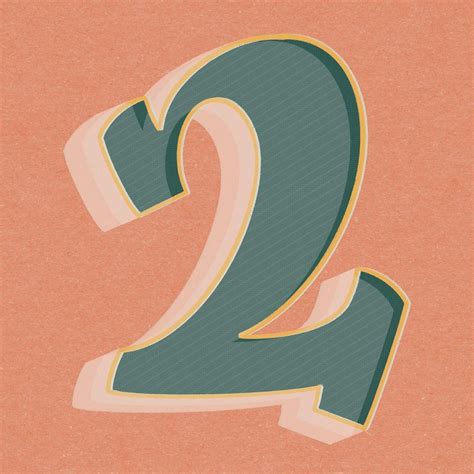 colorful number  typography design scrapbook number   number