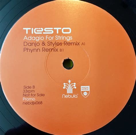Tiësto* - Adagio For Strings - Nebula,Magik Muzik - 12", Promo ...