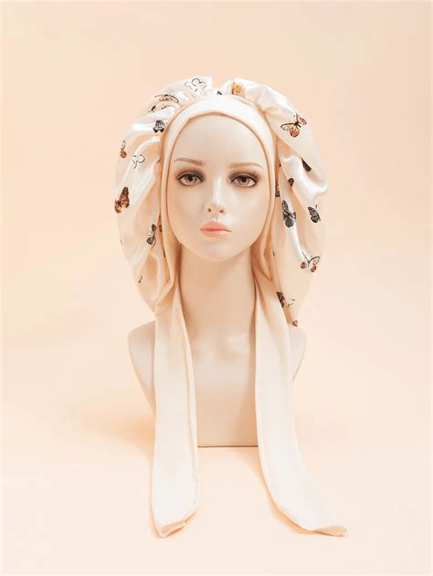 curly hair silk bonnet