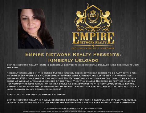 Empire Network Realty Presents Kimberly Delgado