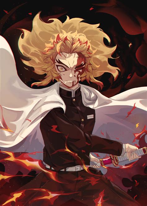 ArtStation - 【Demon Slayer】Rengoku Kyoujurou