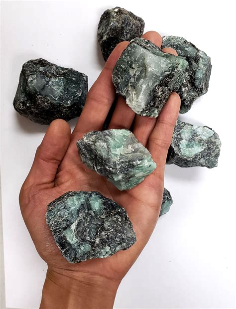 Raw Emerald Stone Large Chunk Emerald Rough Stone Emerald - Etsy