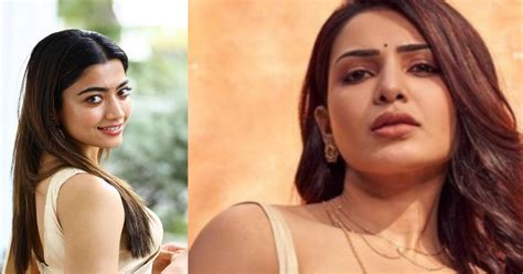 rashmika mandanna samantha ruth prabhu   top  south indian