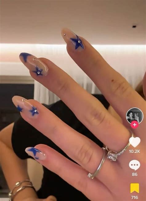 star nails trendy nails casual nails star nails