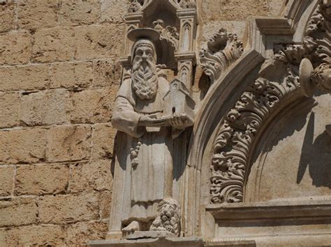 Premium Photo | Detail of sculpture in dubrovnik croatia medieval town