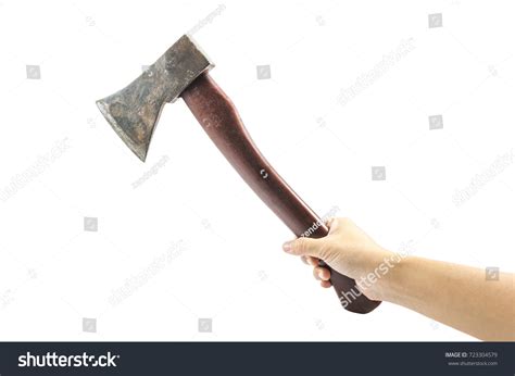 hand holding axe axe hand strike stock photo  shutterstock