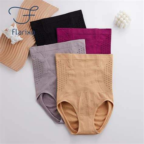 Купить Flarixa Высокая талия Плоский живот Трусики Бесшовные Женские ...