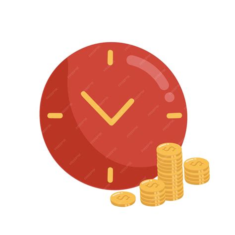 Premium Vector | Concept save time, Money saving. Times is money