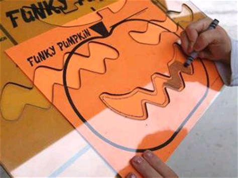 Funky Pumpkin Face Trace Game | Agritourism Attractions - Games - Puzzles