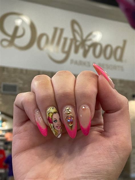 Dolly Parton Nails | Spring acrylic nails, Acrylic nails, Nails