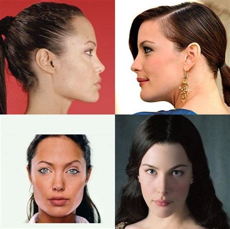 straight profile ideal hair styles perfect jawline face shapes