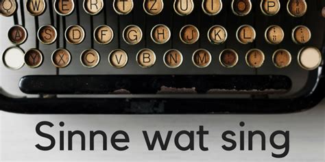 Sinne wat sing | oolfant