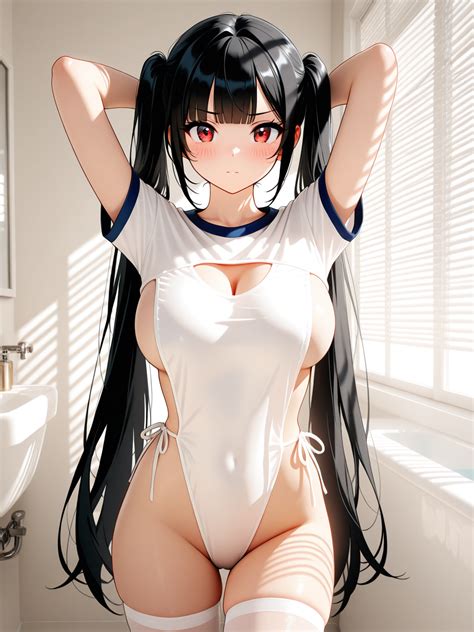 Sexy white sideless leotard｜AI Art Model & LoRA 