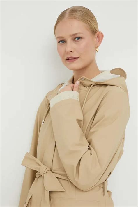 Дождевик Rains 18130 Curve Jacket женский цвет бежевый переходной 18130 ...