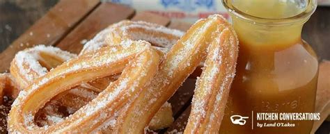 churros  salted caramel sauce land olakes