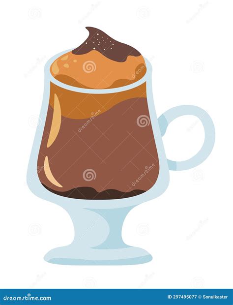 Coffee Irish. Handwritten Lettering Design Elements. Template And
