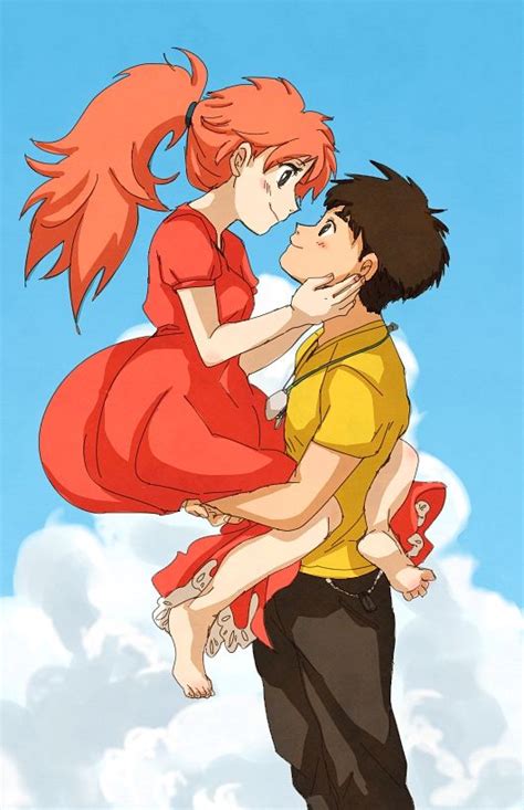 grown up Ponyo & Sosuke This makes me think of my true, true love and I. My sweet Elisabeth and ...