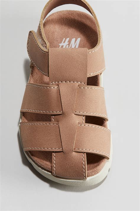 Затворени сандали - Тъмен матовопрасковен - ДЕЦА | H&M BG