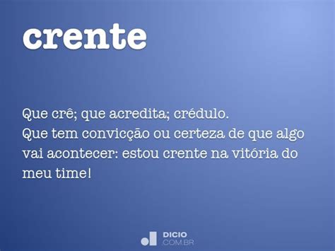 Qual O Significado Da Palavra Crente