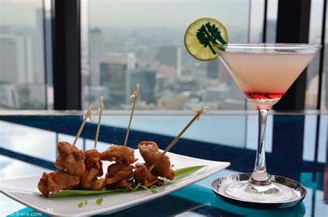 LATITUDE Lounge & Bar at Banyan Tree Bangkok- open air sky deck with ...