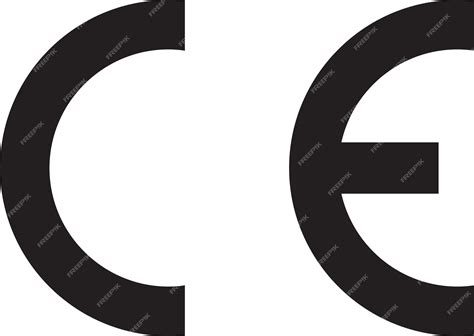 premium vector ce sign ce marking conformity  european european