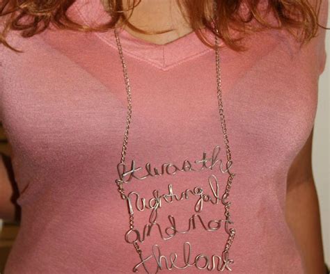 quote necklace  steps instructables