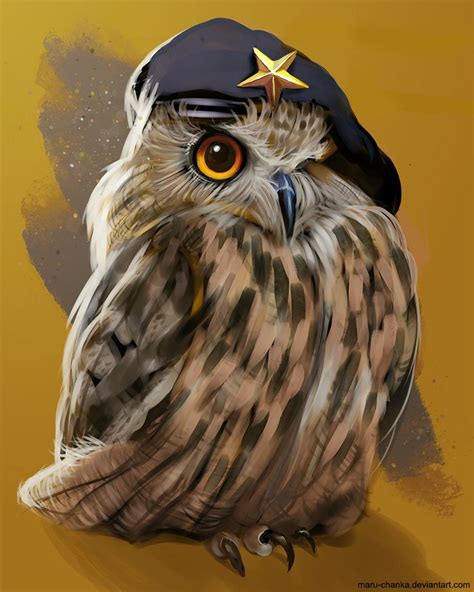 Eagle-owl comandante Yoll by Maru-chanKa in 2024 | Owl, Animal art ...