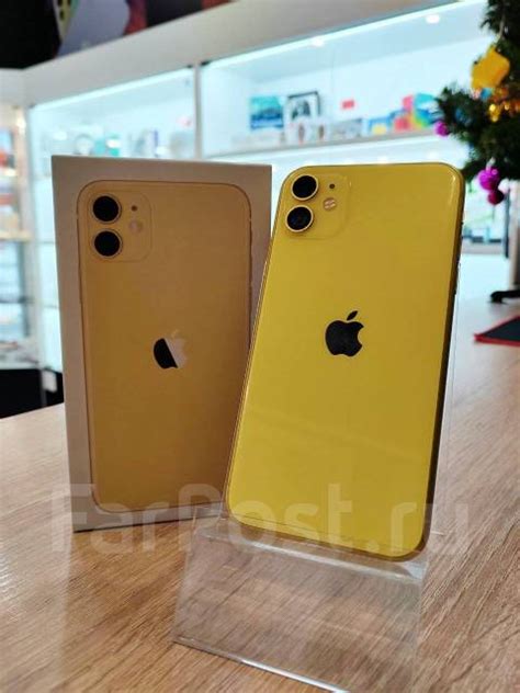 iPhone 11 128 гб, 6.10", моноблок, белый, 4G LTE, Dual-SIM, NFC, б/у, в ...