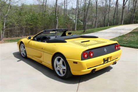 Sell used 1998 FERRARI 355 F1 SPIDER CONVERTIBLE / YELLOW / BLACK TOP ...