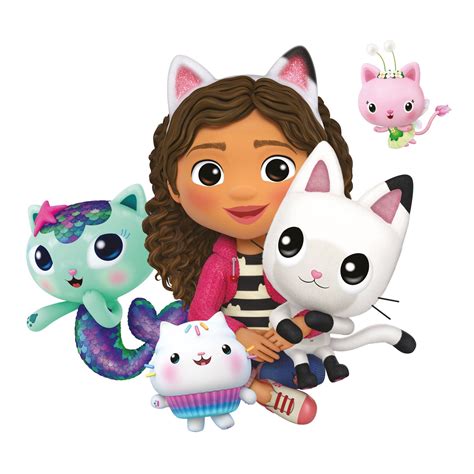 Gabby's Dollhouse Wall Sticker Gabby and Friends Sat Down Wall Art Kids
