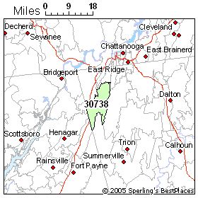 Best Place to Live in Rising Fawn (zip 30738), Georgia