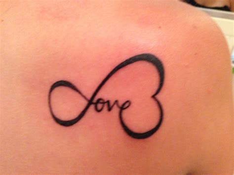 A nice twist on the infinite love tattoo. Got it in memory of my ...