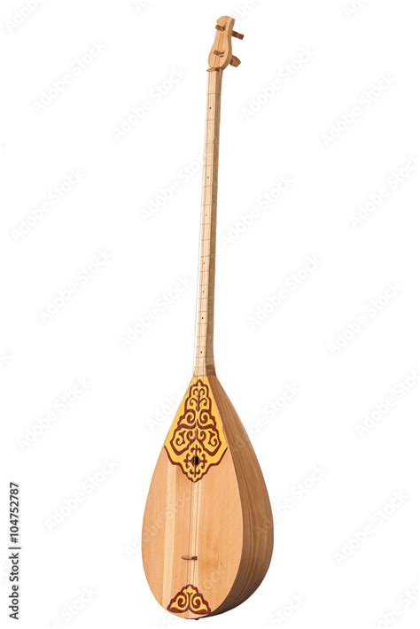 dombra   musical instrument  string pear shaped long necked wood