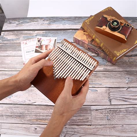 Instrumento musical Kalimba de 21 teclas, piano de dedo pulgar de