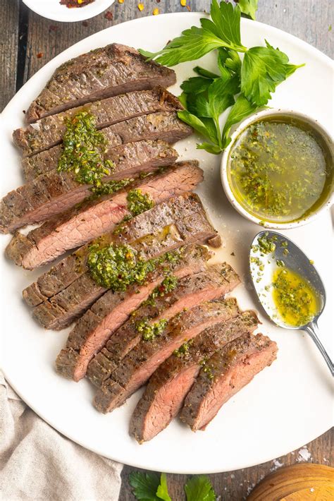 Sous Vide Flank Steak with Homemade Chimichurri - 40 Aprons